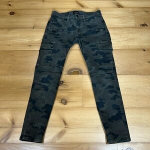Hudson Colby ankle moto skinny cargo jean